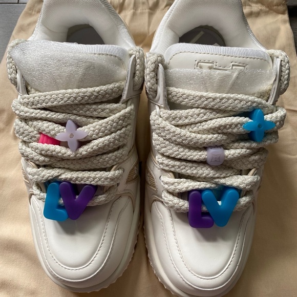 Louis Vuitton SS23 LV Trainer Maxi White 1AB8RJ Men Size US 5 NEW 100% Authentic - Picture 1 of 6